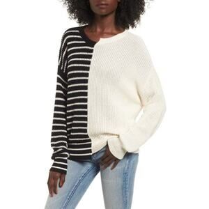 BP Colorblock Striped Cotton Sweater